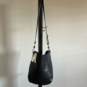 MO851 all Leather Black Petit Classique Hobo w/tags